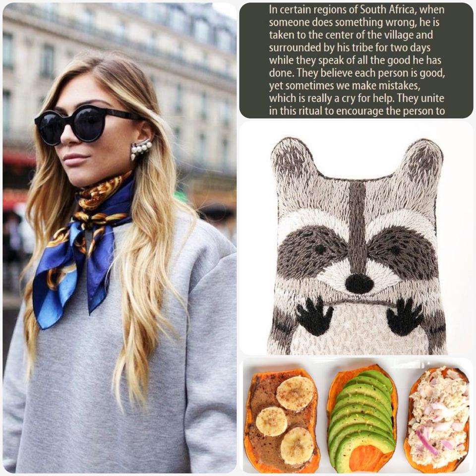 Fab Friday - street style inspo, Ubuntu, raccoon embroidery, sweet potato toast