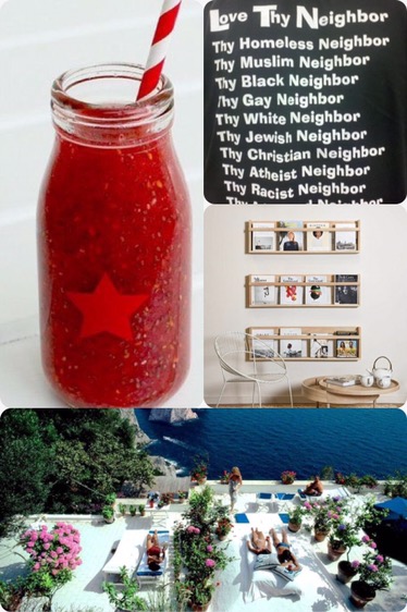 Fab Friday - berry fresca, nice on the French riveria, love thy neighbour, bookshelves