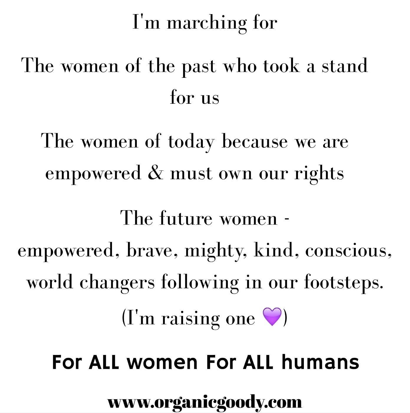 Women's rights human rights why I march