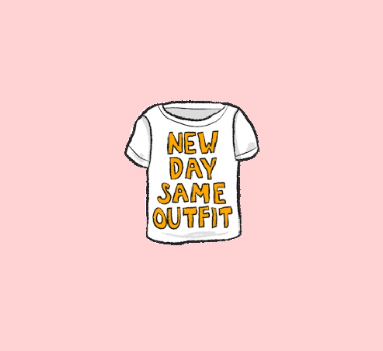 Clothing. Living intentionally. Capsule wardrobe, buy no new clothes, mend clothing. New day same outfit 